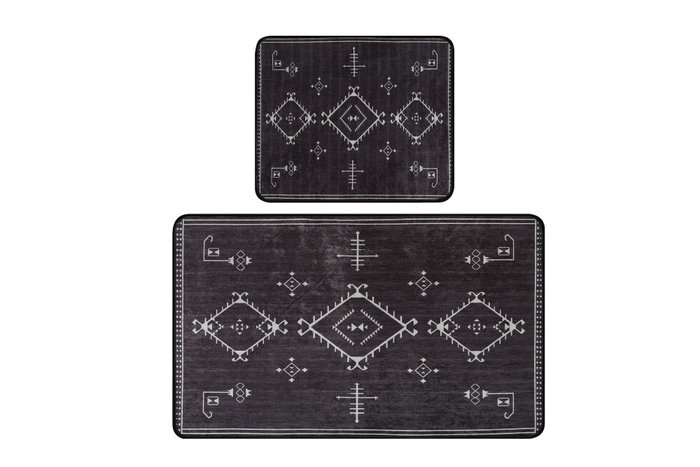 Mijölnir Juego de alfombras de baño Antiguo Gris oscuro